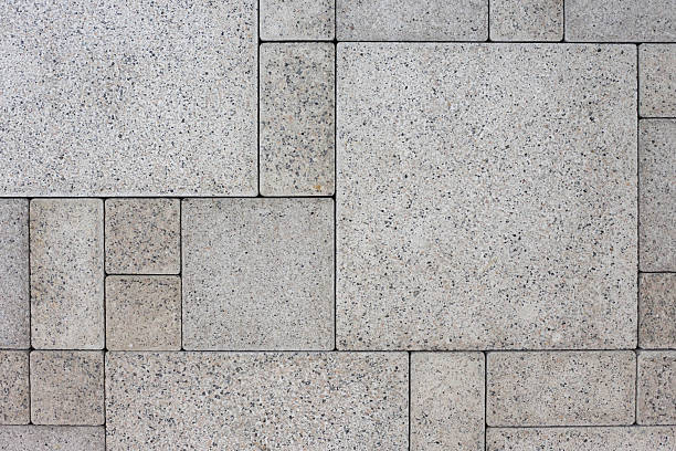 Gray square bricks – geometric background
